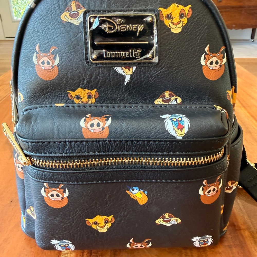 Disney Loungefly The Lion King Character Faces Mini Backpack NWT - Picture 2 of 6